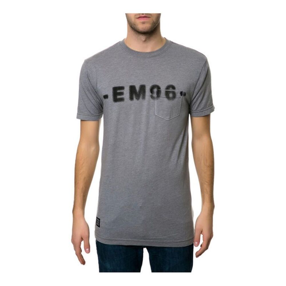 Emerica. Mens The Em1996 Pocket Graphic T-Shirt, Grey, M, DM